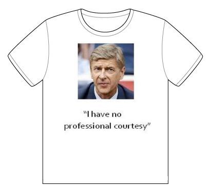  Quote of the day T Shirt from Arsene Wenger
